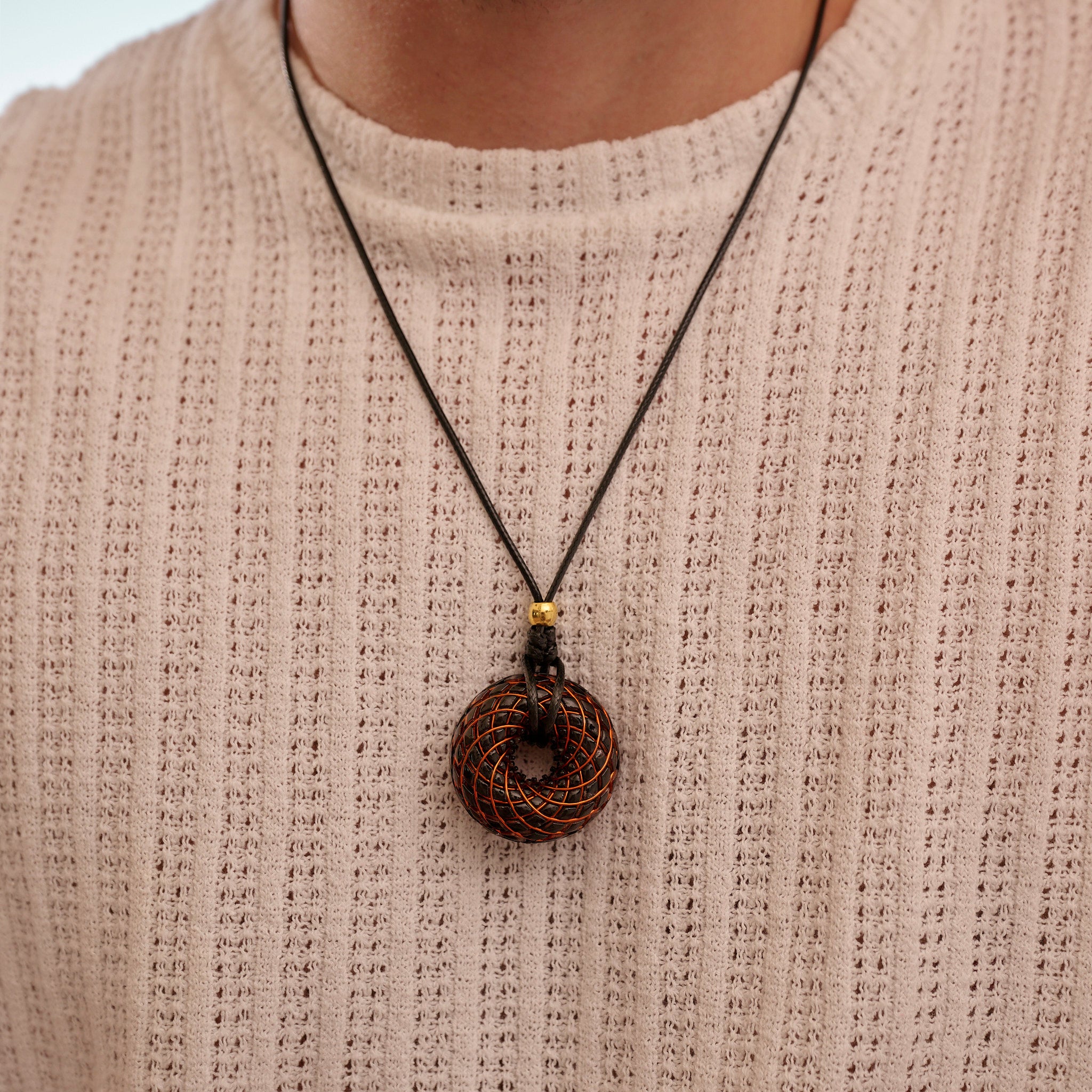 C60 Shungite - iTorus iZ Crystal Toroidal Pendant